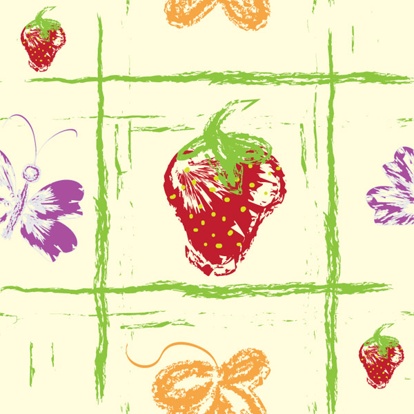 free vector 1 handpainted fruit background vector